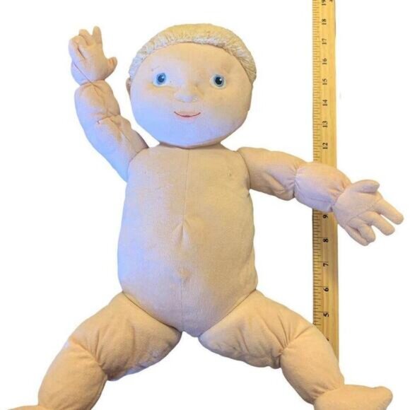 IKEA Doll Lekkamrat White Caucasian Blonde Hair Soft Jointed Plush Stuffed Toy - Picture 4 of 5